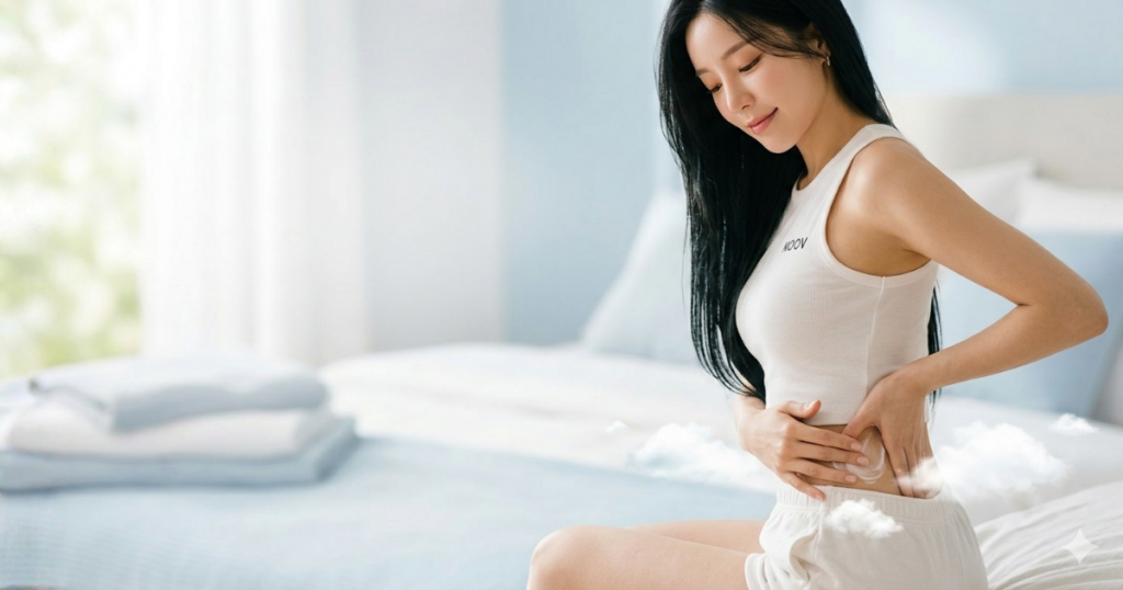 idol back เนื้อครีม MOOV สัมผัสนุ่มละมุน ซึมไว ไม่เหนอะหนะผิว