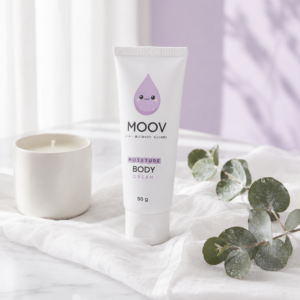 MOOV Moisture Body Cream 50g สัมผัสอุ่นละมุนสลับเย็นสดชื่น